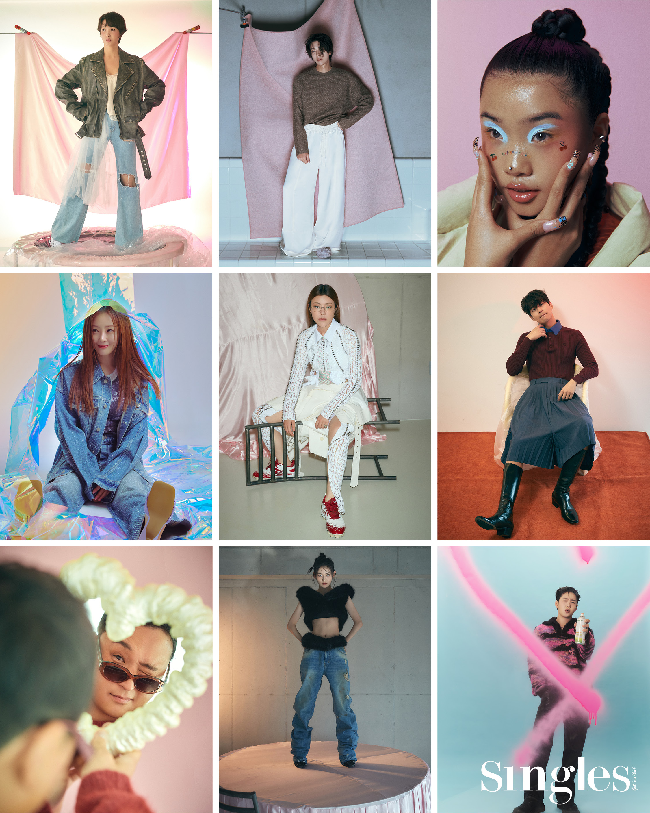 싱글즈 9월 호 특집 화보 이미지, 김선아, 하리무, 오나라,윤현민, 이창섭, 이상윤, 김윤혜, 구성환, 황소윤의 싱글즈 특집 화보.